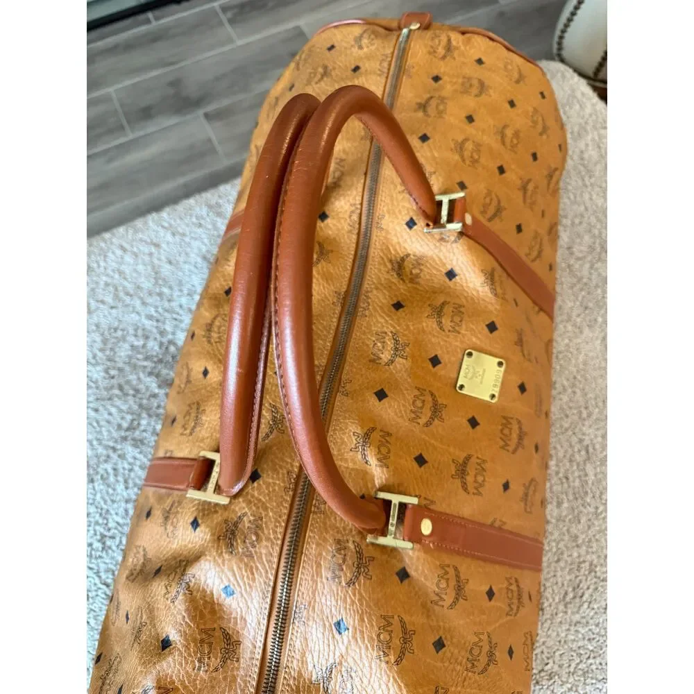 EUC MCM XL Weekender Travel Duffel Bag